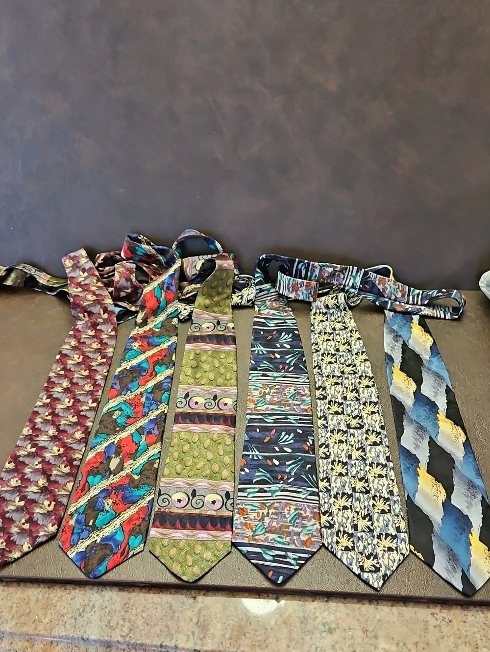 J. Garcia Silk Multi-Pattern Neckties 6 Piece Lot